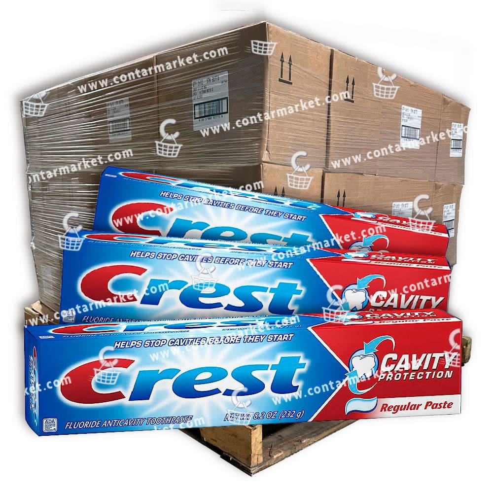 Crest Fluoride Anticavity Toothpaste Cavity Protection Regular Paste 8.2 Oz - 1440 ct - 60 boxes - Pallet - Toothpaste - Crest