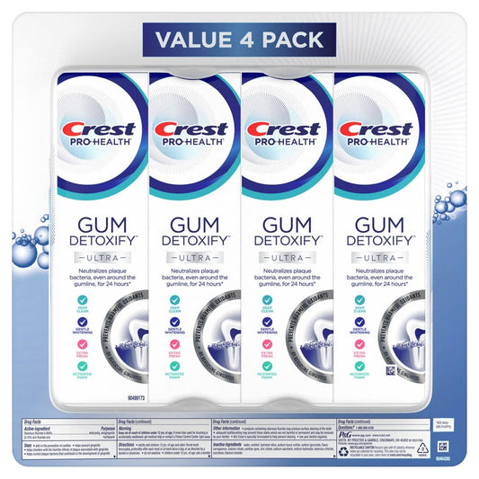 Crest Gum Detoxify Ultra Toothpaste (4.7 oz. 4 pk.) - Oral Care - Crest