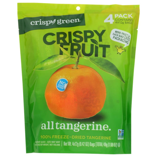 CRISPY GREEN: Tangerine Dried 1.69 OZ (Pack of 3) - Fruit Snacks - CRISPY GREEN