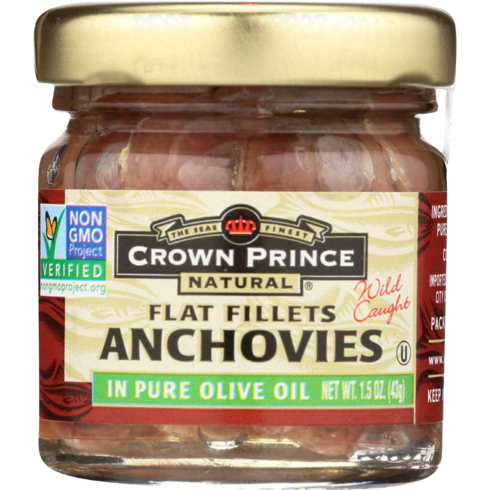 CROWN PRINCE: Anchovy Flat Olive Oil 1.5 oz (Pack of 5) - Grocery > Cooking & Baking > Cooking Oils & Sprays - CROWN PRINCE