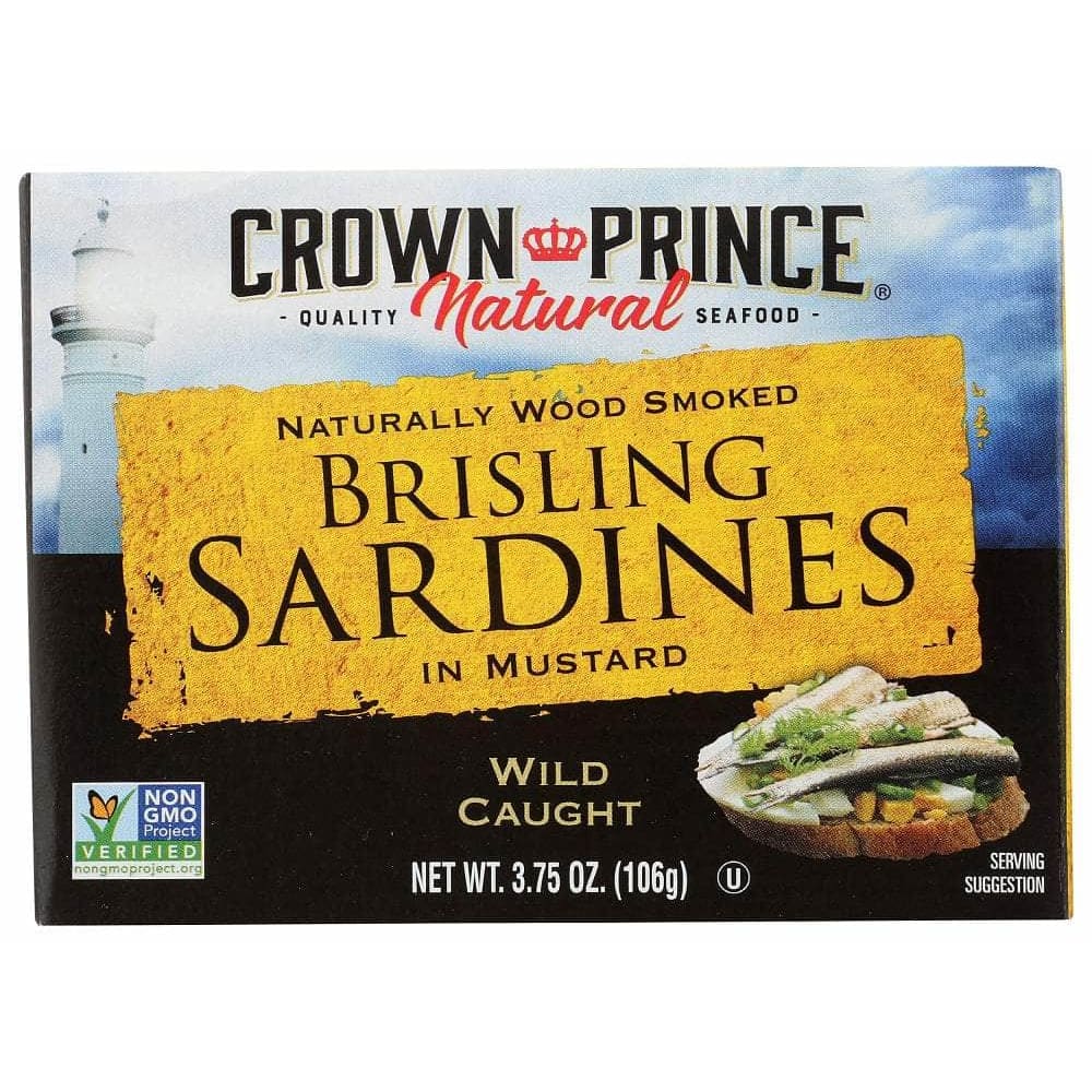 CROWN PRINCE Crown Prince Natural Brisling Sardines In Mustard, 3.75 Oz