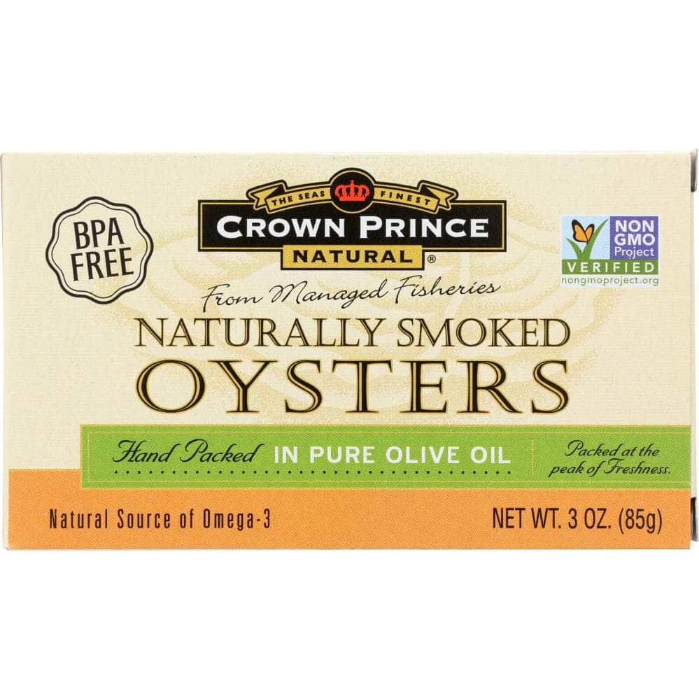 Crown Prince Crown Prince Naturally Smoked Oysters in Pure Olive Oil, 3 oz