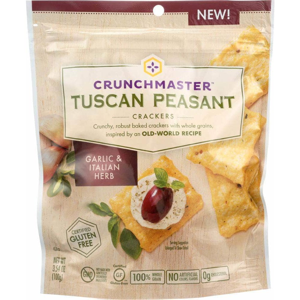 Crunchmaster Crunch Masters Cracker Garlic Italian Herb, 3.54 oz