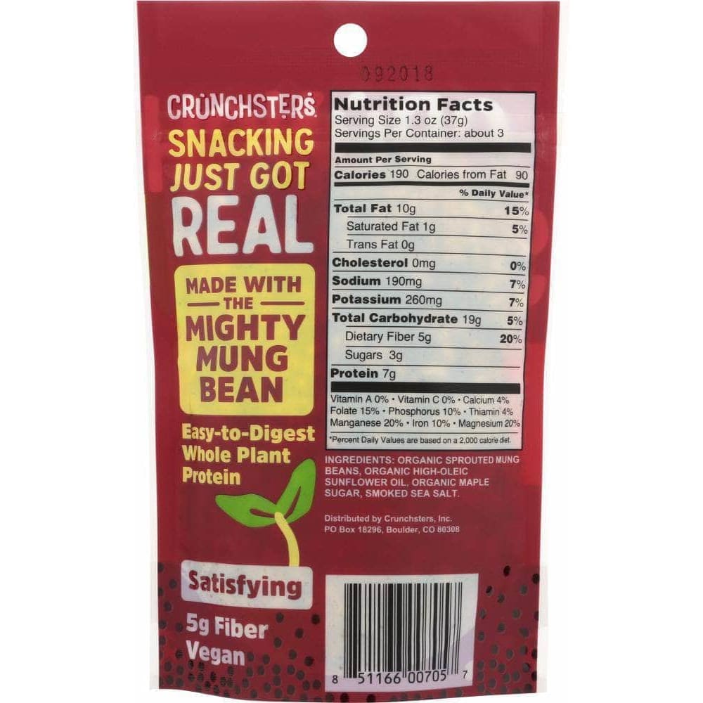 Crunchsters Crunchsters Protein Snack Vegan Beyond Bacon, 4 oz