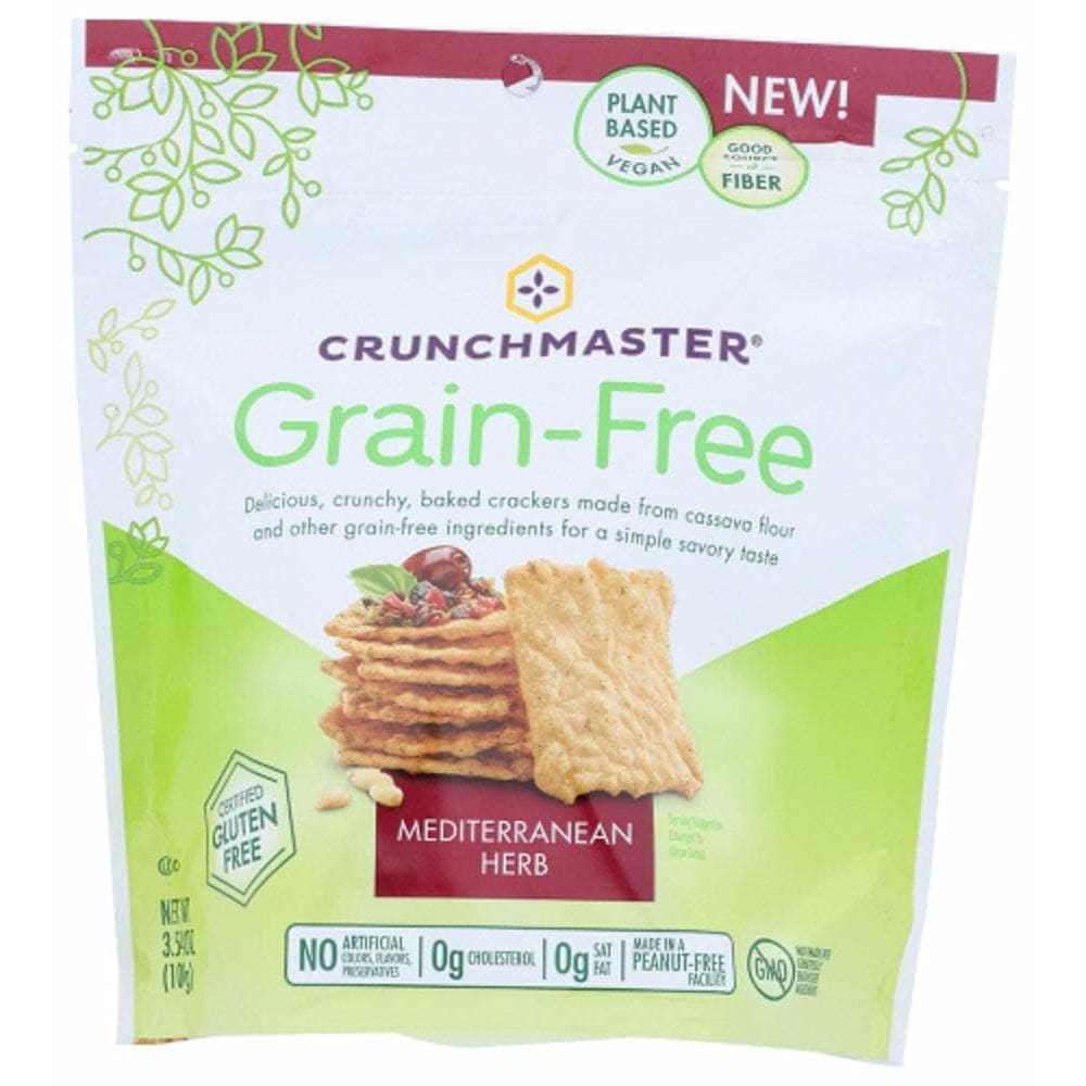 CRUNCHMASTER Crunchmaster Grain-Free Mediterranean Herb Crackers, 3.54 Oz