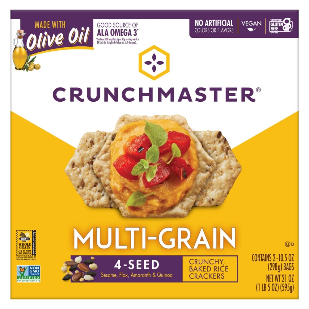 Crunchmaster Multi-Grain Cracker 21 oz. - Crunchmaster