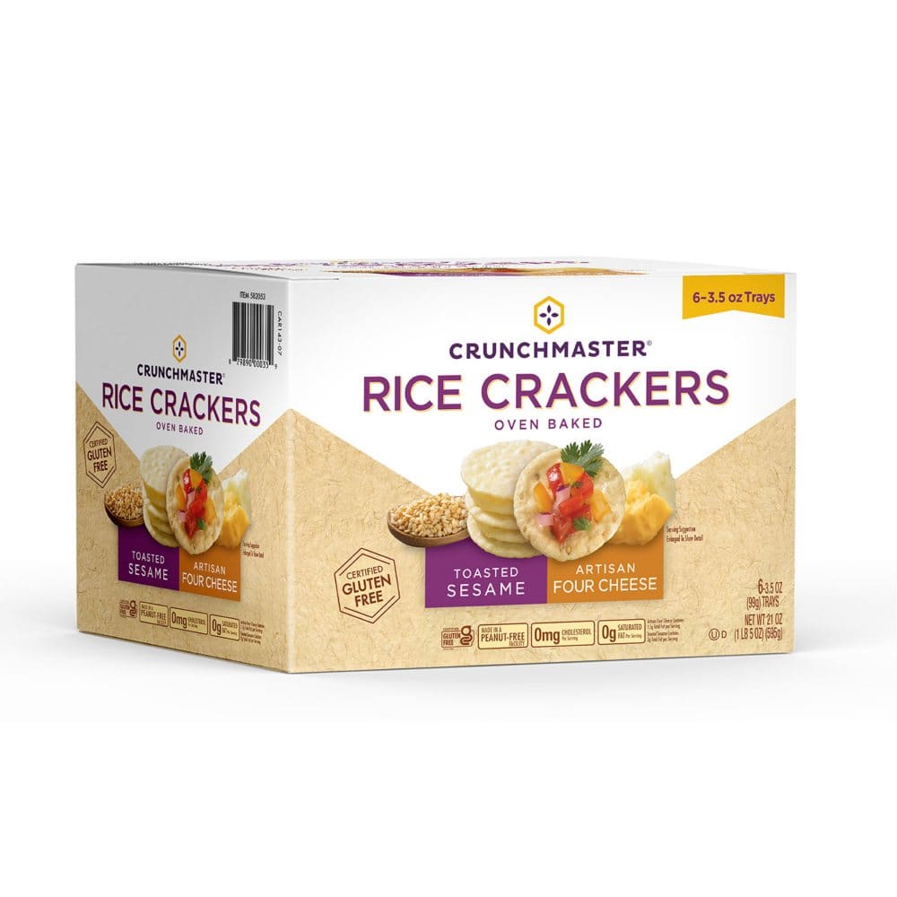 Crunchmaster Rice Crackers (3.5 oz. 6 pk.) - Crackers - Crunchmaster Rice