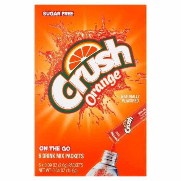 CRUSH Grocery > Beverages > Juices CRUSH: Orange Powder Drink Mix 6 Packets, 0.54 oz