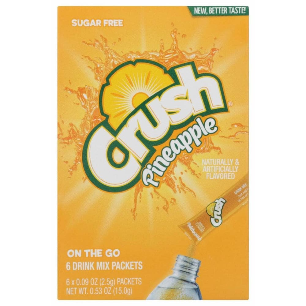 CRUSH Grocery > Beverages > Juices CRUSH: Pineapple Powder Drink Mix 6 Packets, 0.54 oz