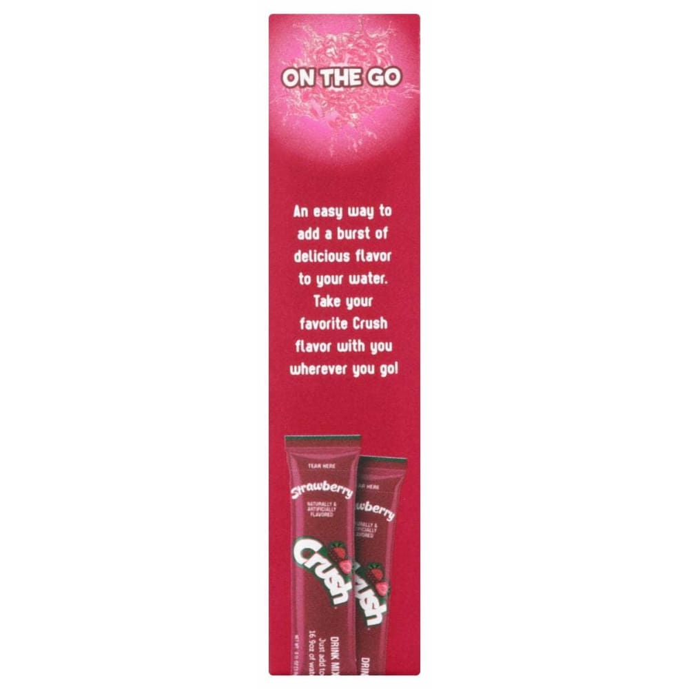 CRUSH Grocery > Beverages > Juices CRUSH: Strawberry Powder Drink Mix 6 Packets, 0.63 oz