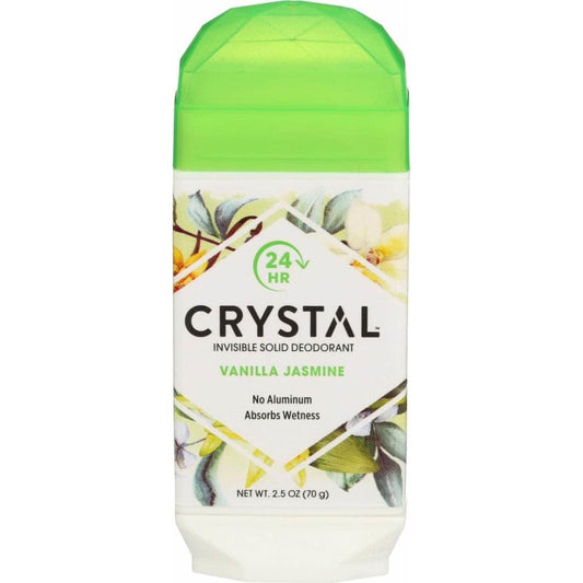 CRYSTAL BODY DEODORANT CRYSTAL BODY DEODORANT Invisible Solid Deodorant Vanilla and Jasmine, 2.5 oz