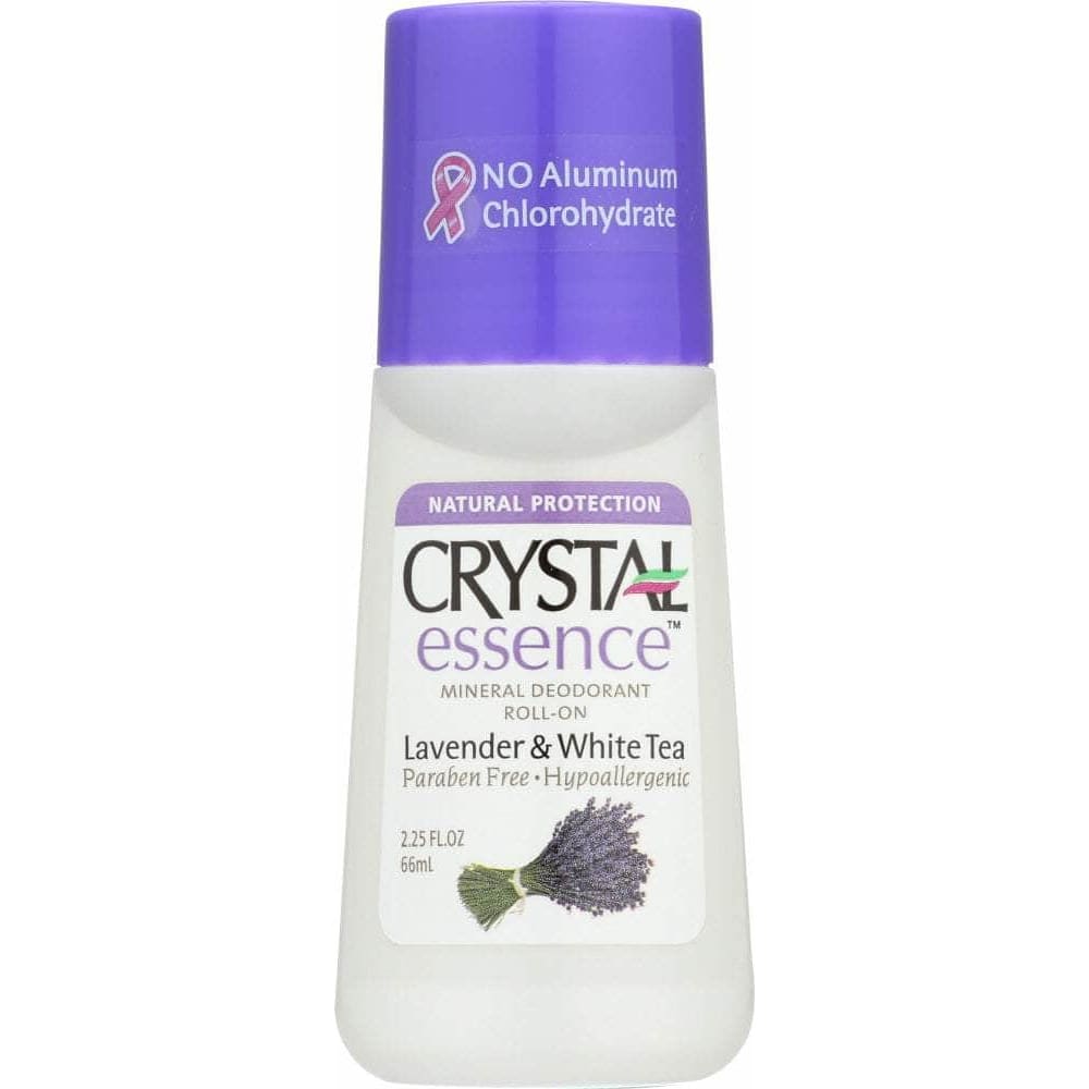 Crystal Body Deodorant Crystal Body Deodorant Mineral Deodorant Roll-On Lavender & White Tea, 2.25 oz