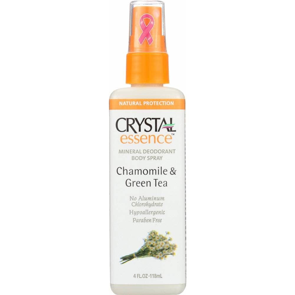 Crystal Body Deodorant Crystal Body Deodorant Deodorant Spray Chamomile & Green Tea, 4 oz
