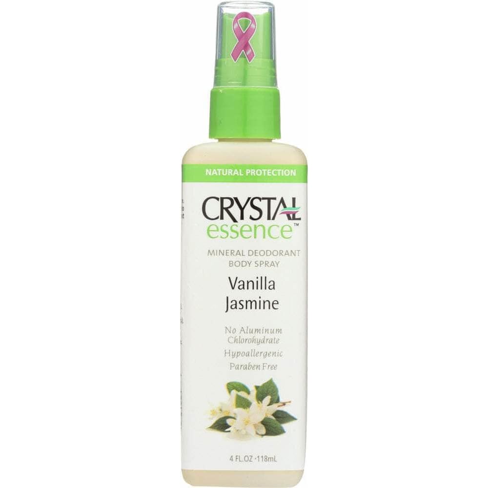 Crystal Body Deodorant Crystal Body Deodorant Deodorant Spray Vanilla Jasmine, 4 oz