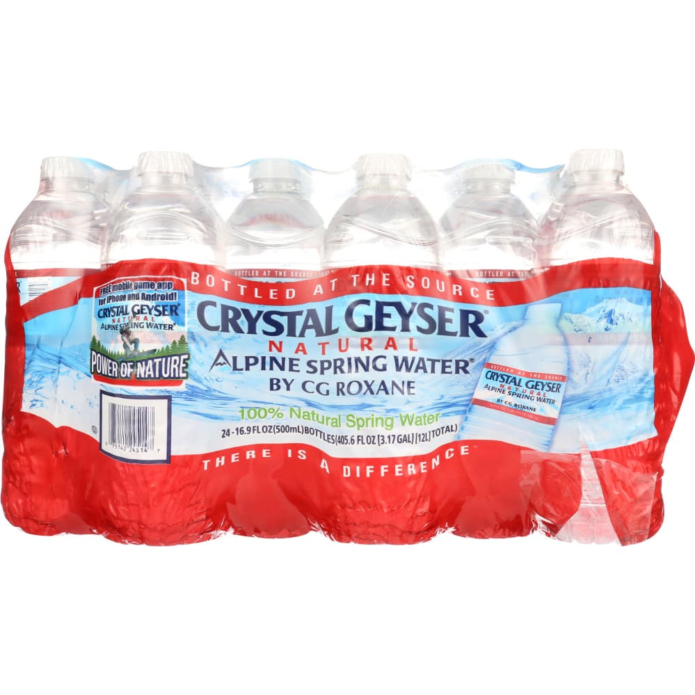 CRYSTAL GEYSER ALPINE SPR: Water Alpine Spring 24Pk 405.6 FO (Pack of 4) - Grocery > Beverages > Water - CRYSTAL GEYSER ALPINE SPRING WATER