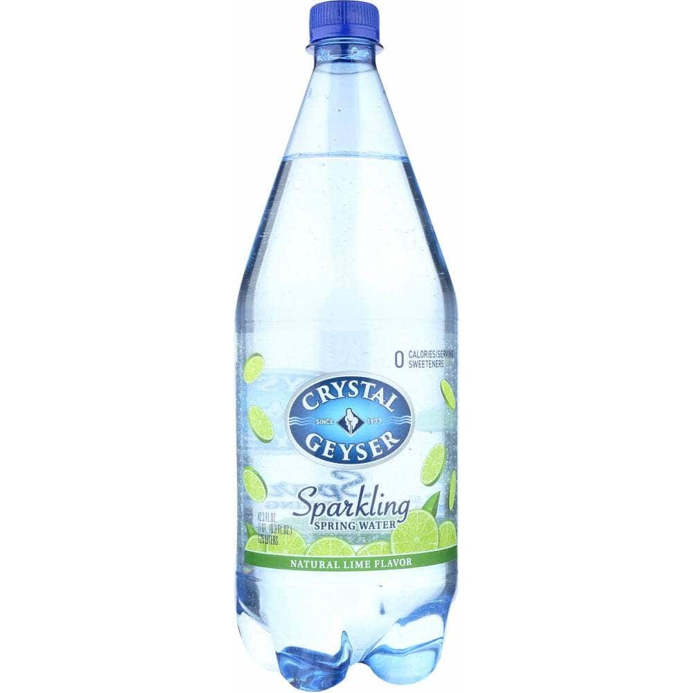 Crystal Geyser Water Company Crystal Geyser Sparkling Mineral Water Lime, 1.25 lt