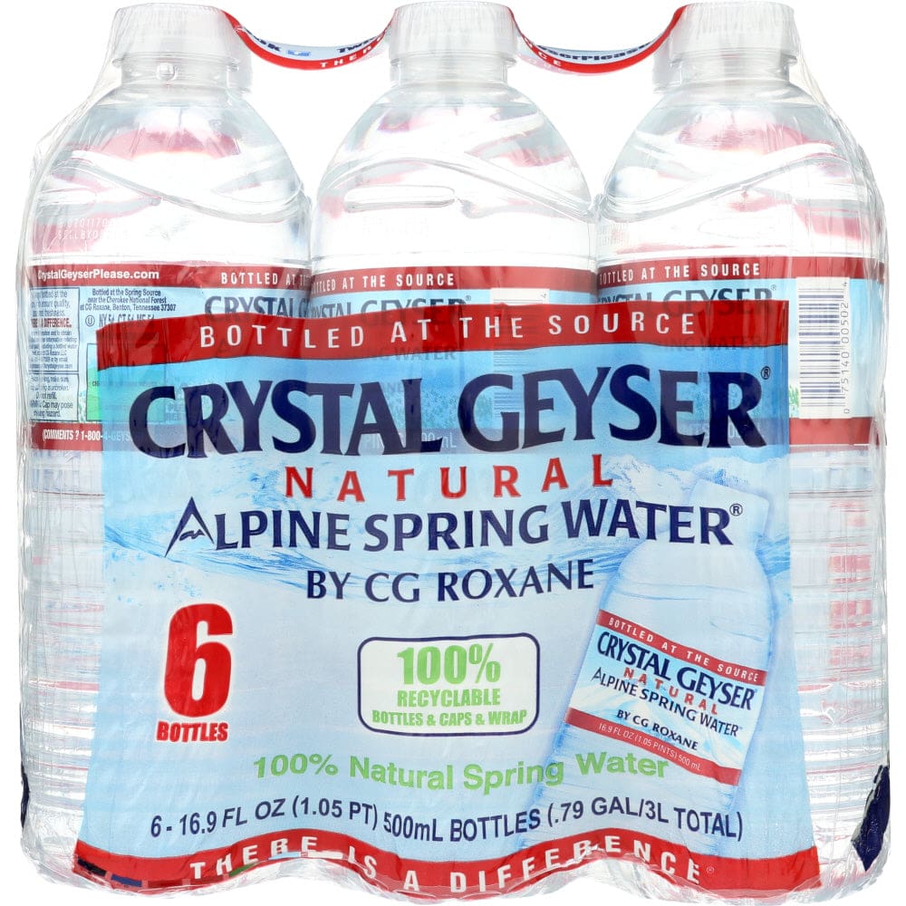 CRYSTAL GEYSER: Water 6 Pack Alpine 16.9 fo (Pack of 6) - Grocery > Natural Snacks > Snacks - CRYSTAL GEYSER WATER COMPANY
