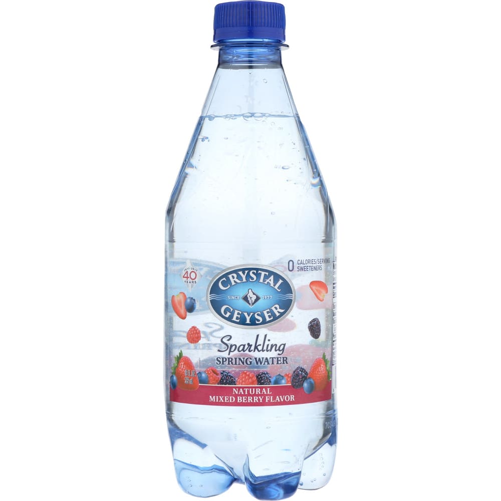 CRYSTAL GEYSER: Water Mineral 4 Packs Berry 72 fo (Pack of 5) - Grocery > Beverages > Water - CRYSTAL GEYSER WATER COMPANY