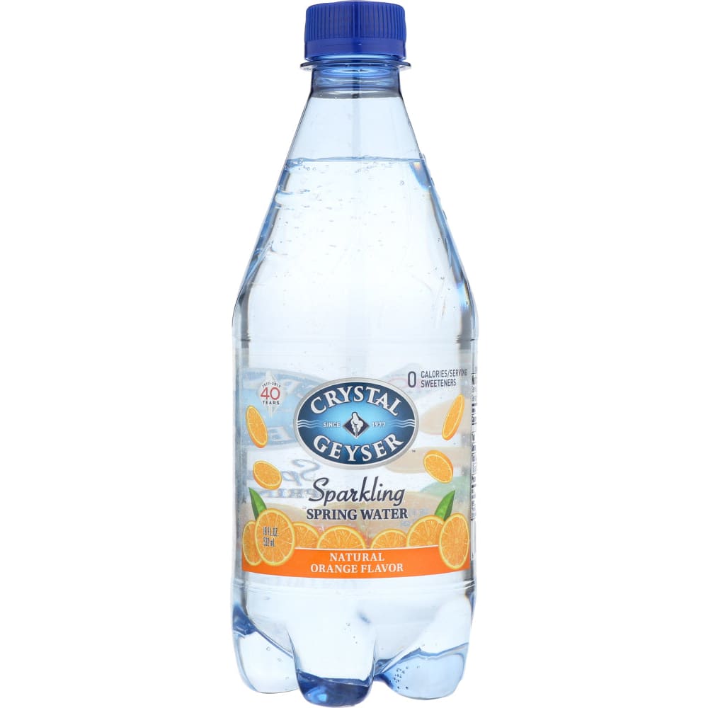 CRYSTAL GEYSER: Water Mineral 4 Packs Orange 72 fo (Pack of 5) - Grocery > Beverages > Water - CRYSTAL GEYSER WATER COMPANY