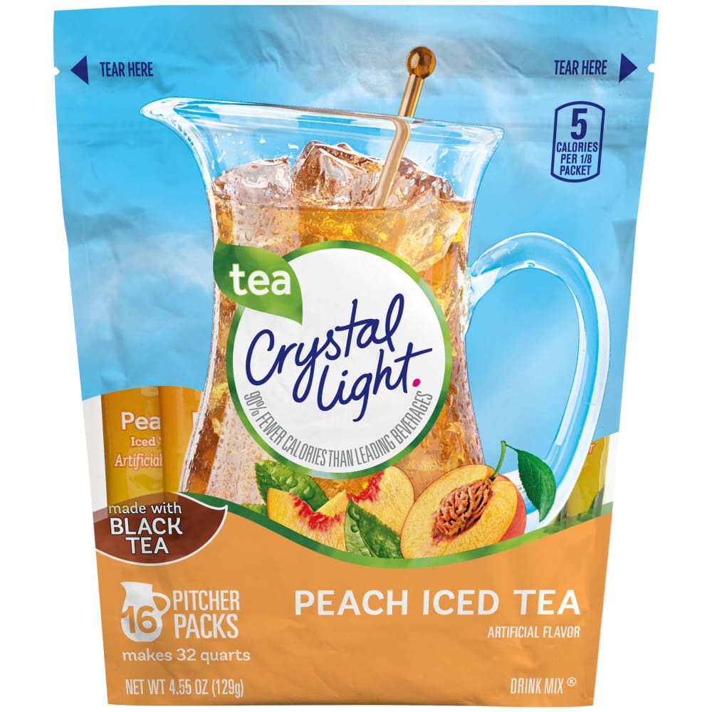 Crystal Light Peach Tea Sticks 16 ct./32 qt. - Crystal