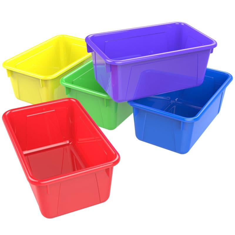 Cubby Assorted Colors 5/Set - Storage Containers - Storex Industries