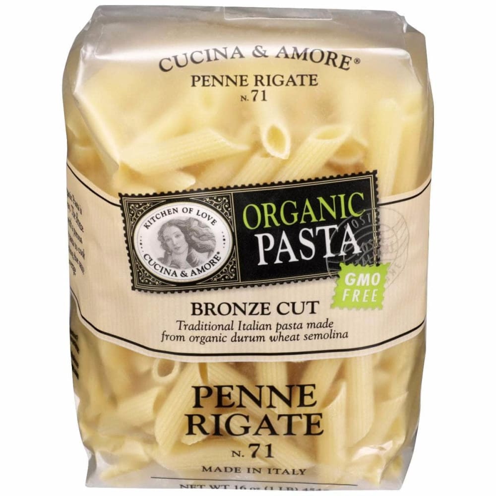 CUCINA & AMORE CUCINA & AMORE Organic Bronze Cut Penne Rigate Pasta, 16 oz