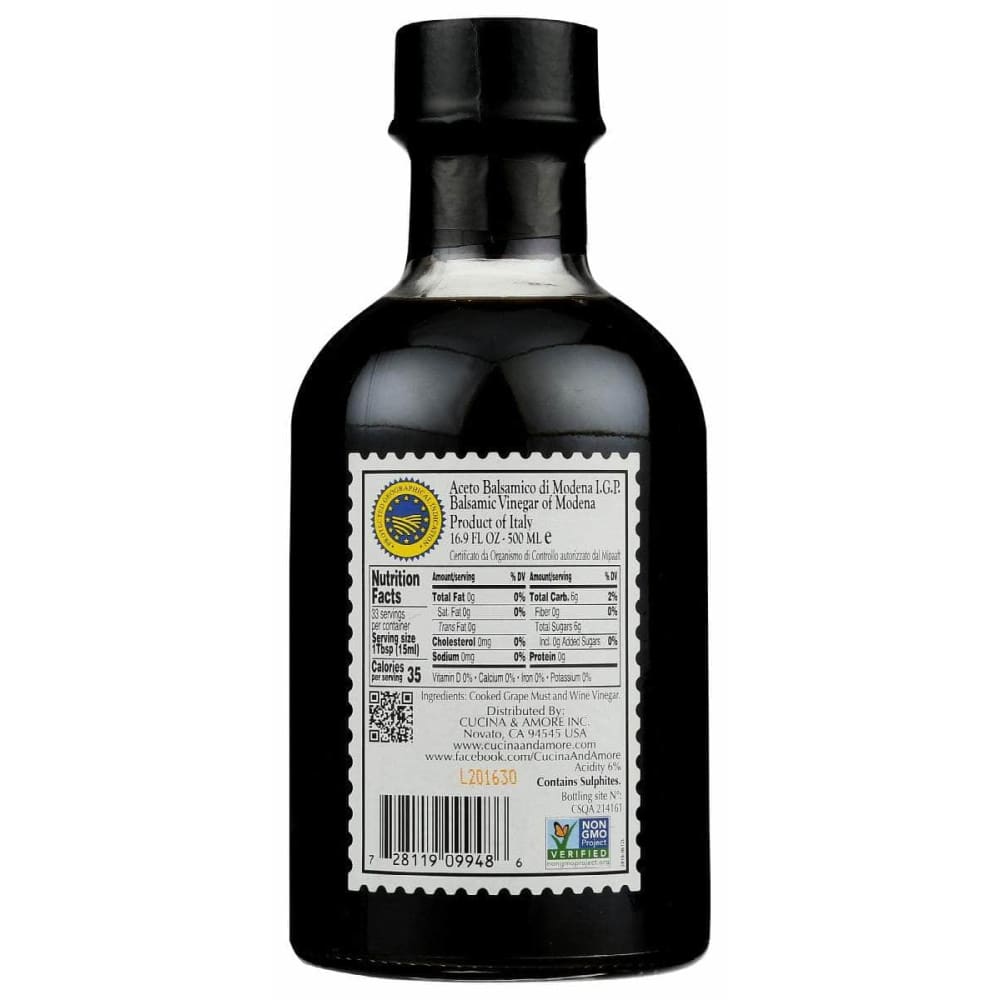 CUCINA & AMORE Grocery > Cooking & Baking > Vinegars CUCINA & AMORE: Premium IGP Balsamic Vinegar, 16.9 oz