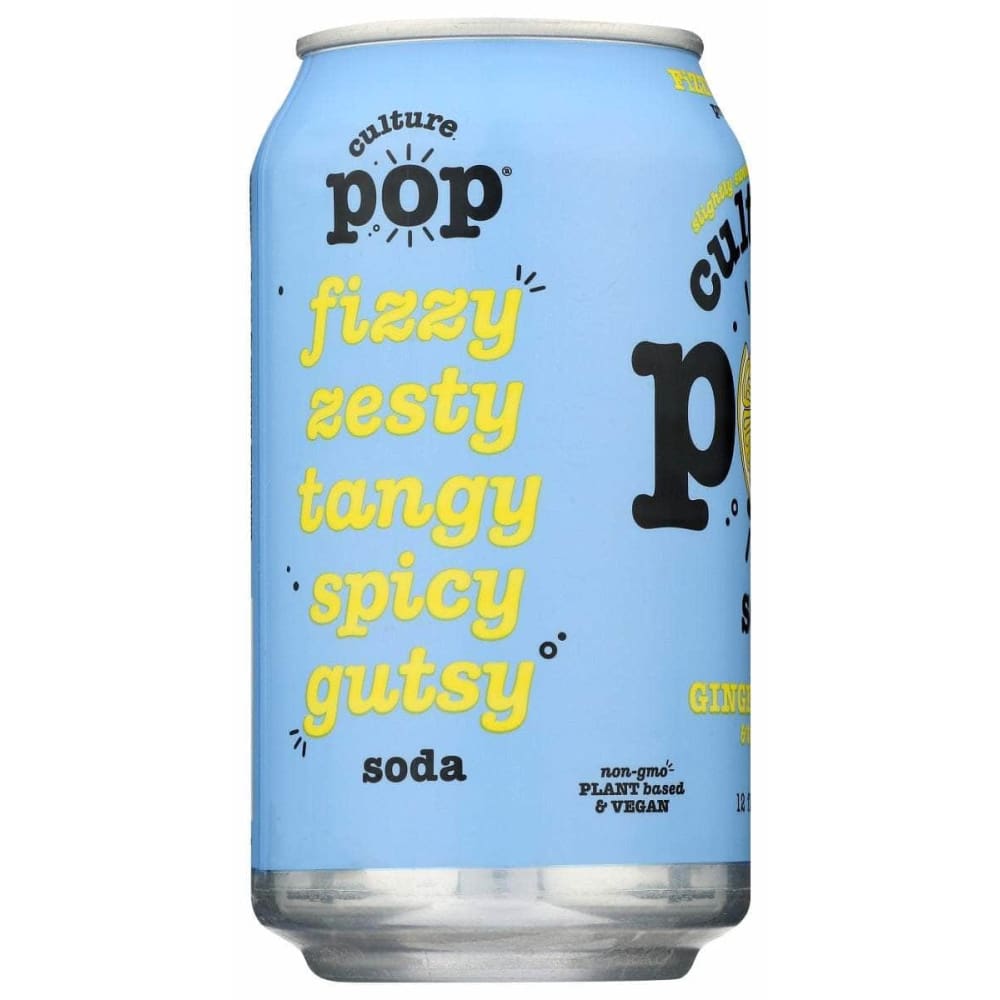 Culture Pop Grocery > Beverages > Sodas CULTURE POP: Ginger Lemon & Turmeric Probiotic Soda, 12 fo