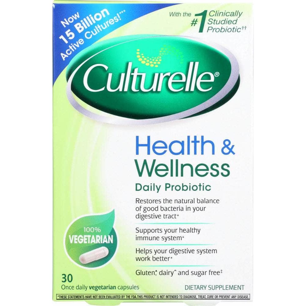 Culturelle Culturelle Probiotic Probiotic Health & Wellness, 30 Vegetarian Capsules