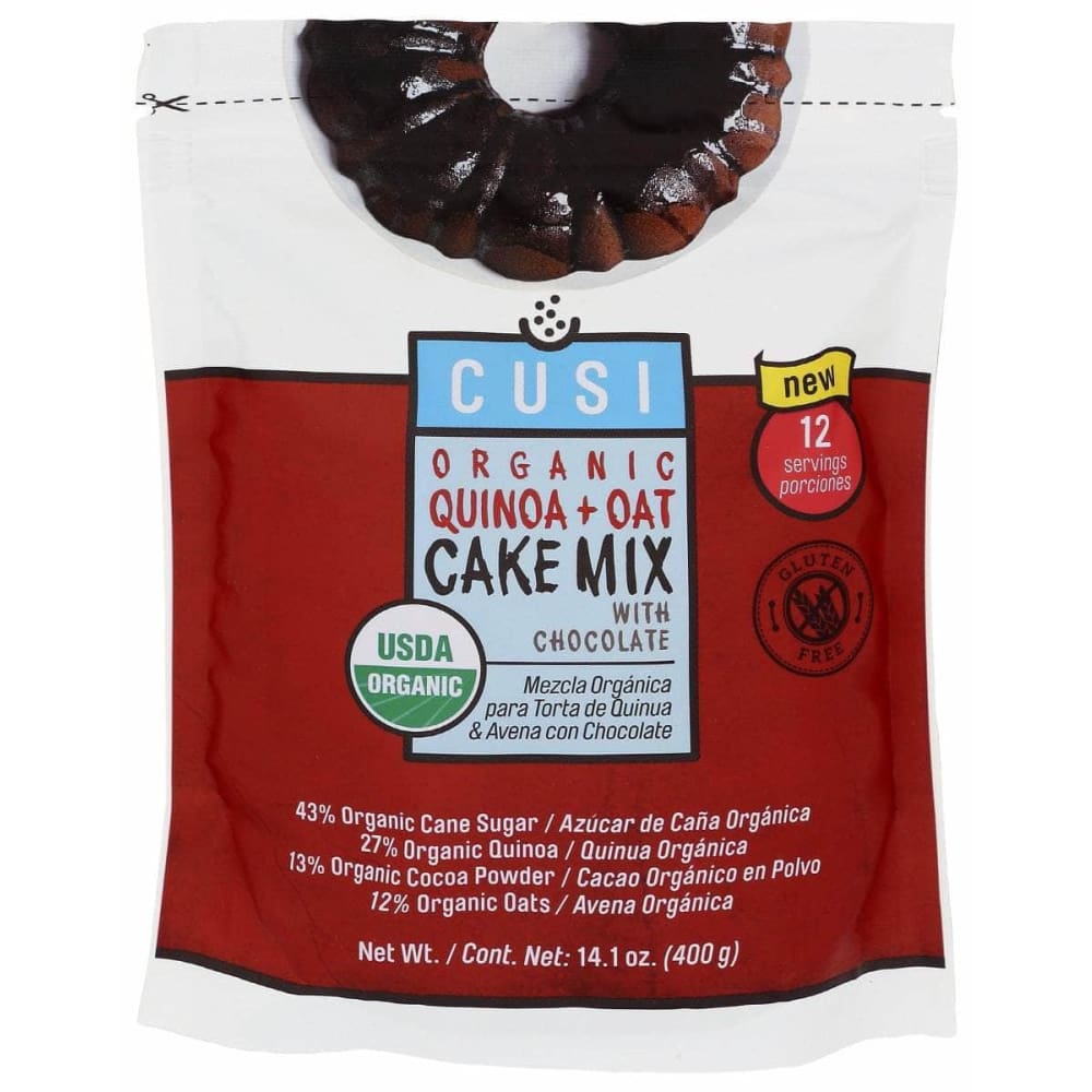 CUSI WORLD Grocery > Cooking & Baking > Baking Ingredients CUSI WORLD: Quinoa Cake Mix Chocolate, 14.1 oz