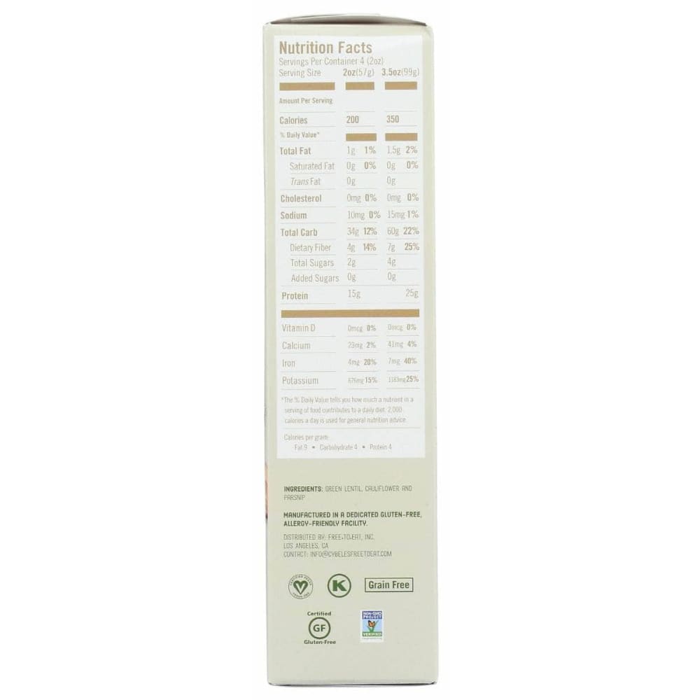 CYBELES Grocery > Meal Ingredients > Noodles & Pasta CYBELES Superbfood White Elbow Pasta, 8 oz