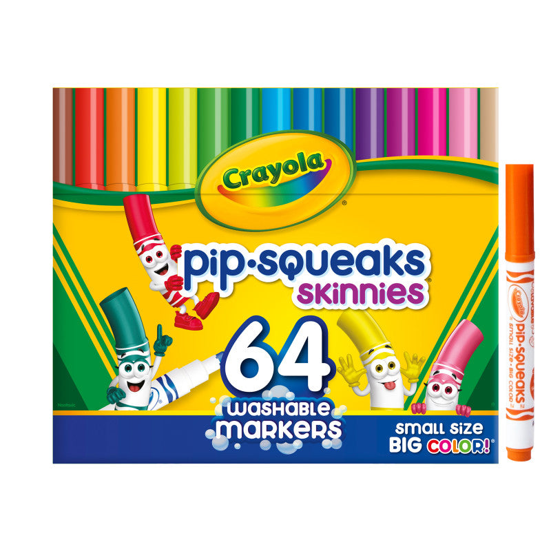 64Ct Markers Wash Pipsqueaks Skinnies (Pack of 2)