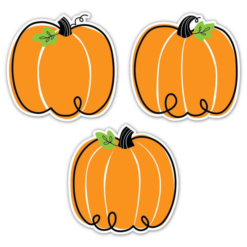 Doodle Pumpkin 6In Cutouts Core Decor (Pack of 6)