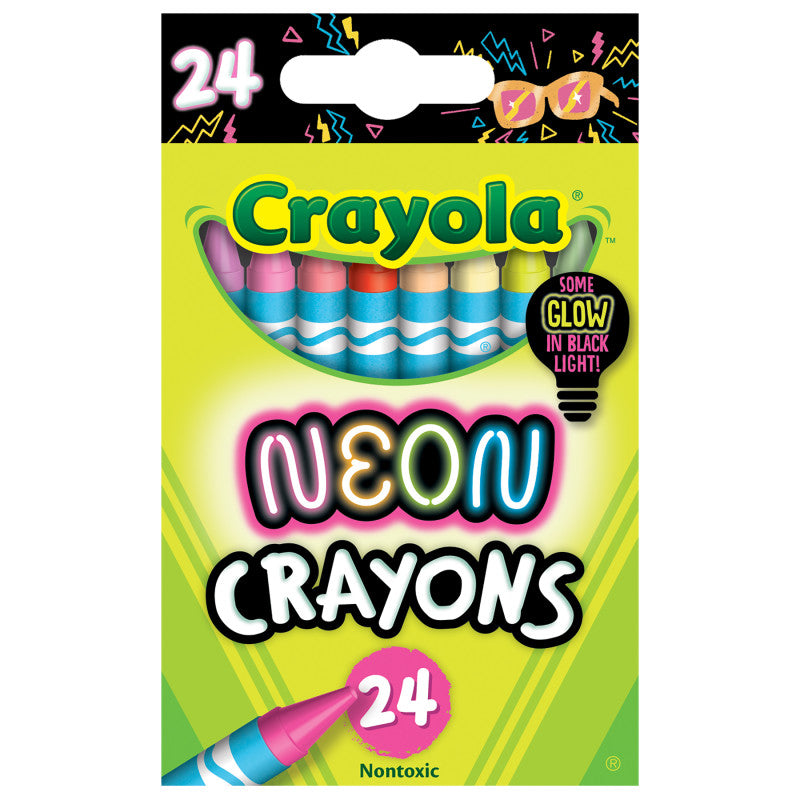 Crayola 24Ct Neon Crayon (Pack of 10)
