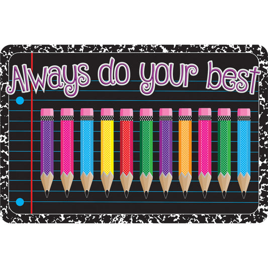 Welcome Mat Always Do Your Best 15.5 X 23.5In (Pack of 2)