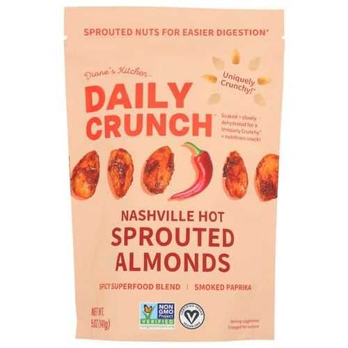 DAILY CRUNCH: Almond Nashville Hot Sprt 5 OZ (Pack of 4) - Nuts - DAILY CRUNCH