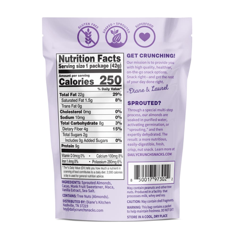 DAILY CRUNCH Daily Crunch Almond Sprt Cacao Sea Sal, 1.5 Oz