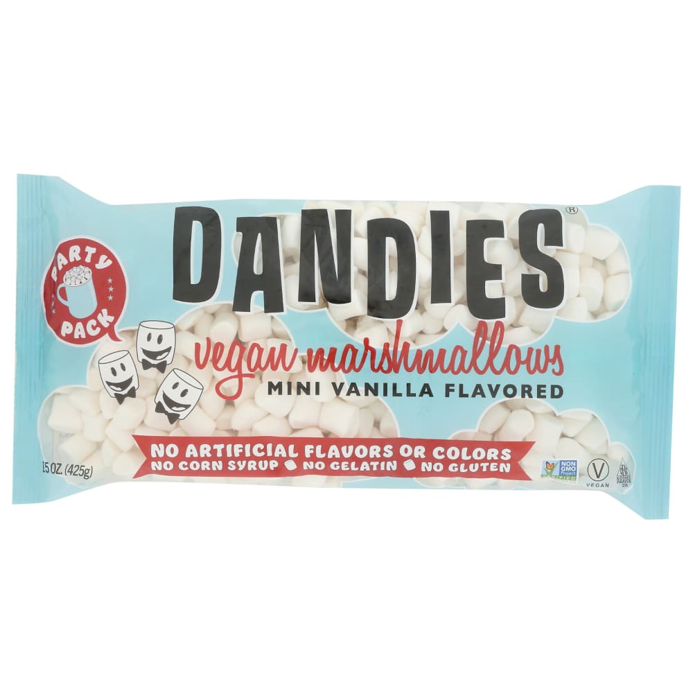 DANDIES: Vgn Mrshmllw Mini Prtypk 15 OZ (Pack of 4) - Grocery > Chocolate Desserts and Sweets > Candy - DANDIES