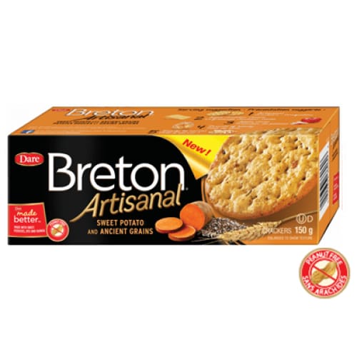 Dare Foods Dare Breton Artisanal Sweet Potato Ancient Grains Crackers, 5.29 oz