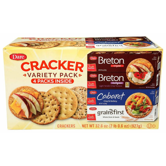 DARE DARE Breton Cracker Variety 4Pack, 32.6 oz