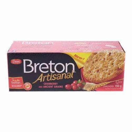 Dare Foods Dare Breton Cranberry & Ancient Grains Artisanal Crackers, 5.29 oz