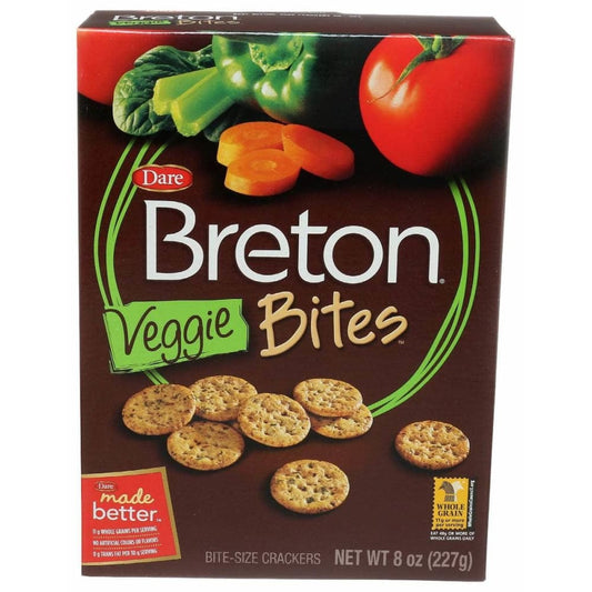 DARE DARE Breton Veggie Bites Crackers, 8 oz