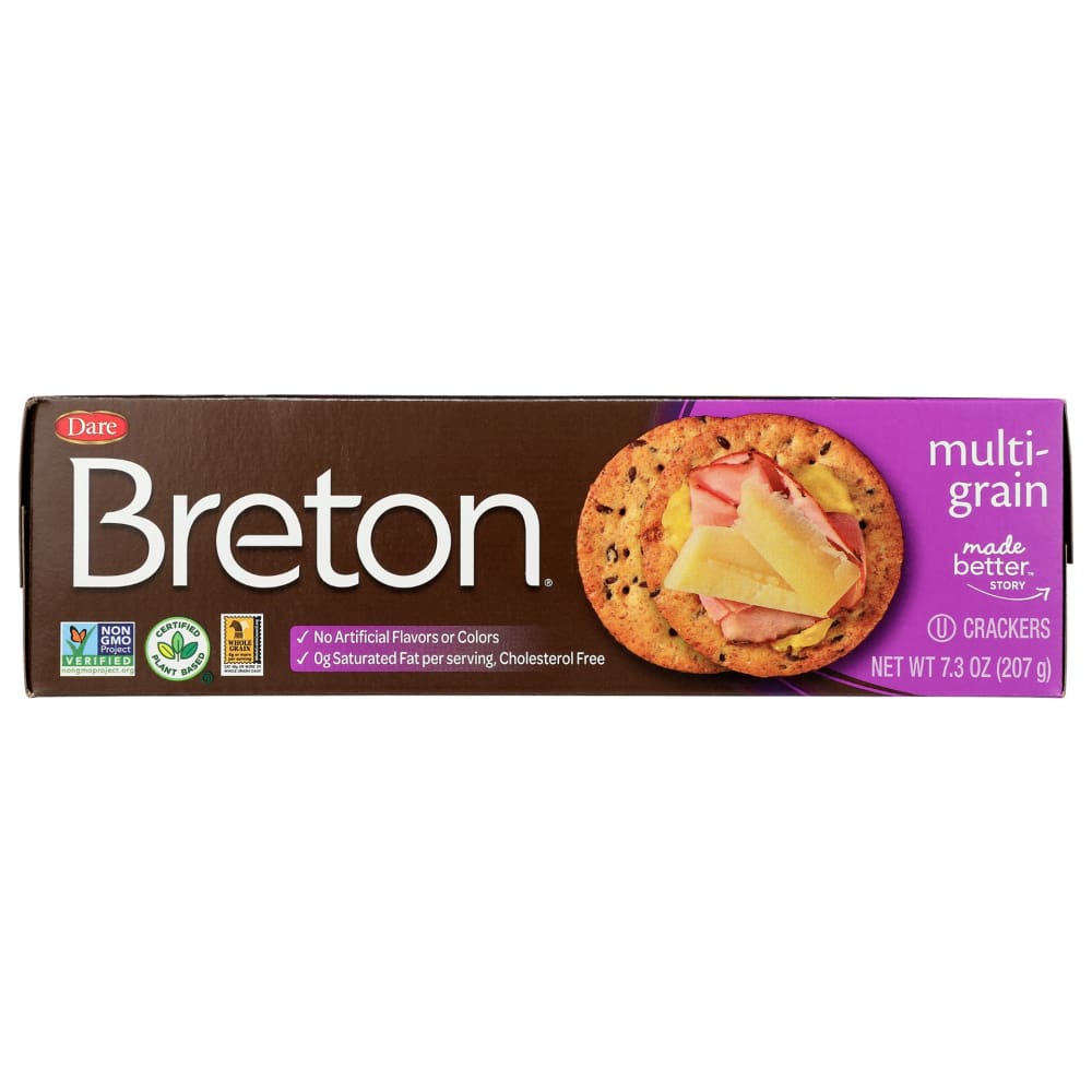 DARE: Cracker Breton Multigrai 7.3 OZ (Pack of 5) - MONTHLY SPECIALS > Snacks > Crackers - DARE