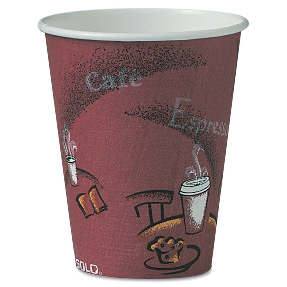 Dart Solo Bistro Design Hot Drink Paper Cups - 8 oz - 25 Count - Disposable Cups - Dart Solo