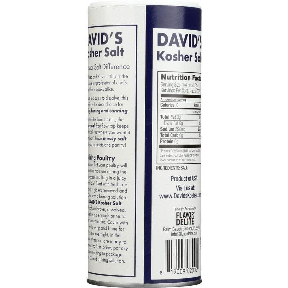 Davids Davids Kosher Salt, 16 oz