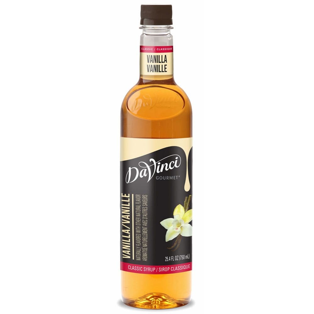 DaVinci Gourmet Classic Vanilla Beverage Syrup (750 ml) (Pack of 2) - Flavored Syrups - DaVinci