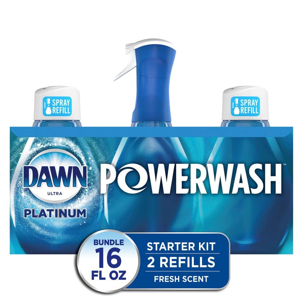 Dawn Platinum Powerwash Dish Spray & Refill Set Fresh Scent (1 spray + 2 refills) - Cleaning Supplies - Dawn Platinum