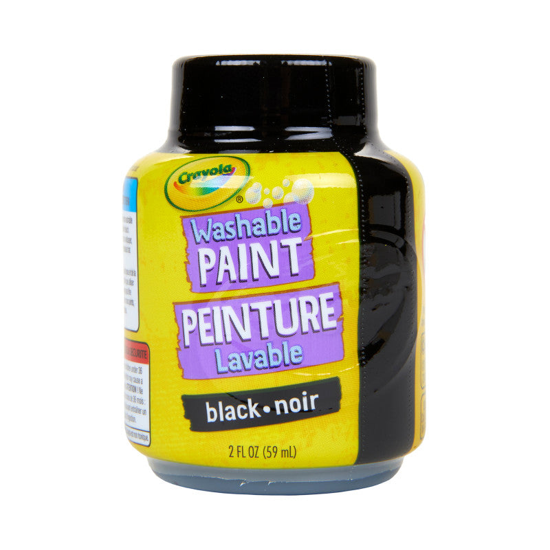 Black Crayola 2Oz Washable Paint (Pack of 12)