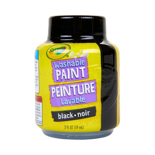 Black Crayola 2Oz Washable Paint (Pack of 12)