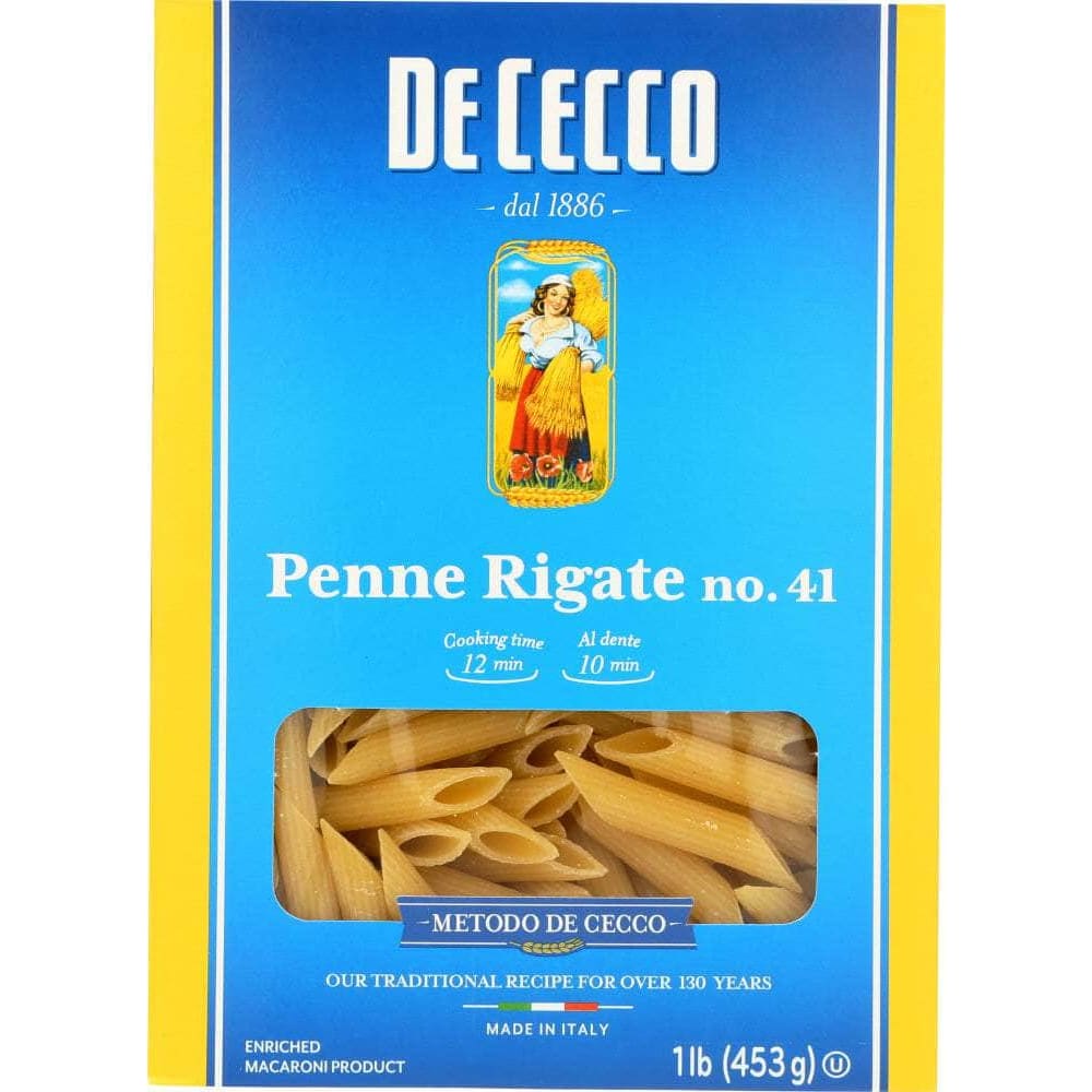 De Cecco De Cecco #41 Penne Rigate Pasta, 16 oz